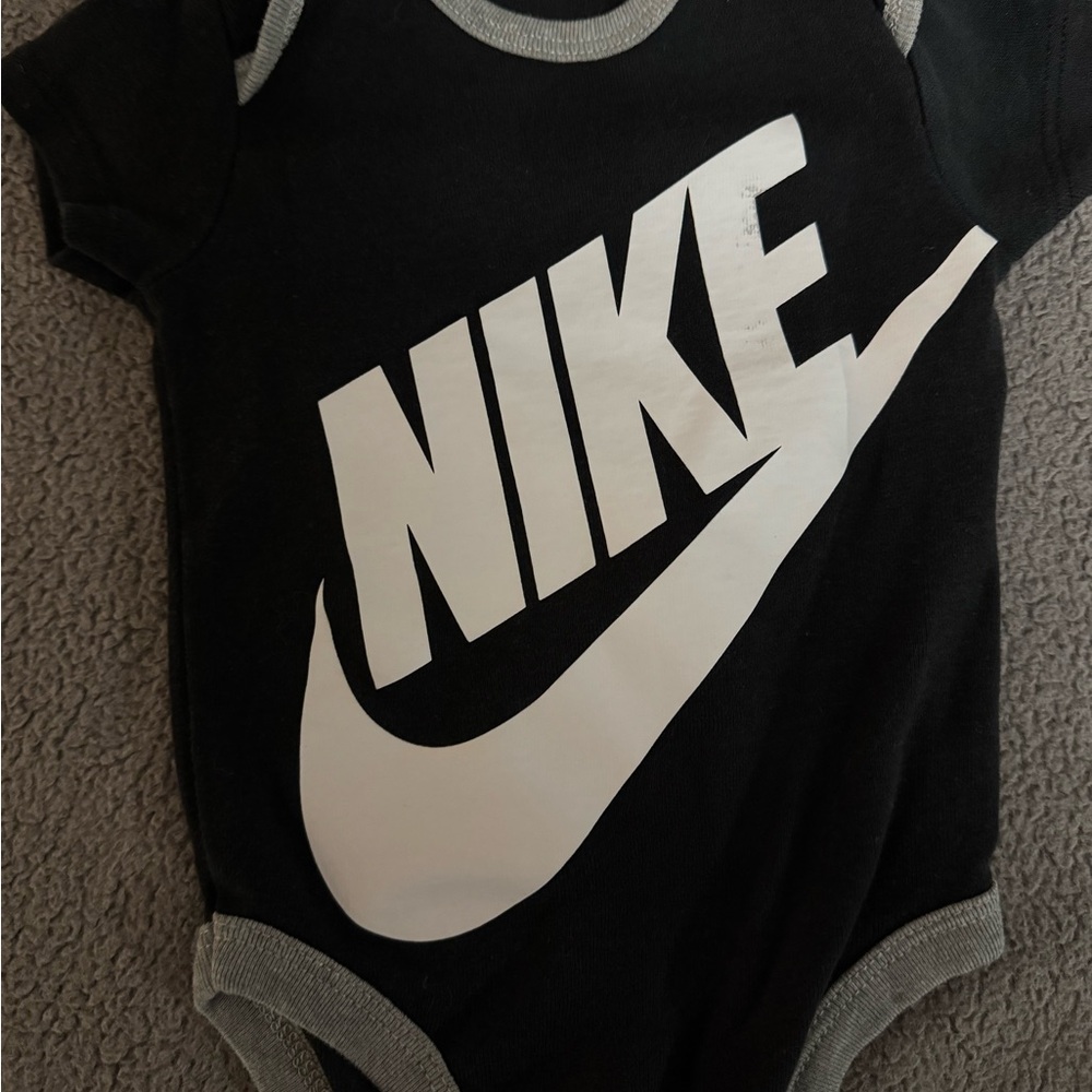 Nike Black and Gray Onesie